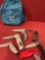 Adidas bag and foldable knives.6 pieces