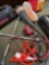 1 gallon gasoline container, compact charger, jumper cables, light, etc. 8 pieces