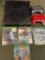 Untested . XBOX console no cords, 2) controllers, 4) games