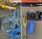 Rope, electrical cord, light, casters, etc. 8 pieces