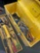 Tool box with tray & assorted tools.Over 30 pieces