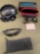 Sunglasses. Panoptx with case, Feisedy with case, Oakley pouch