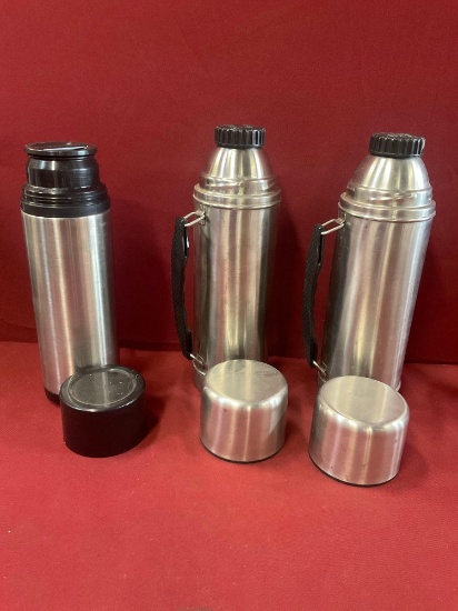 Thermal Coffee bottles. 3 pieces