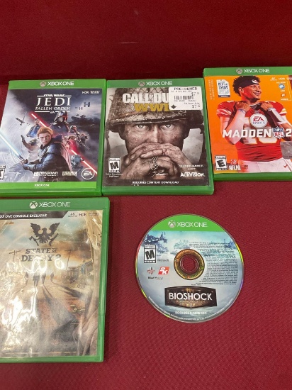 BOX One untested games. 5 pieces