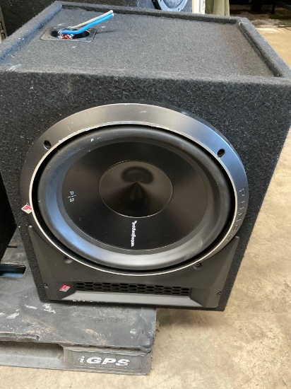 12" RockFord Fosgate subwoofer. Box 15" x19" x 16"