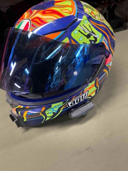 AGV K-3SV DOT size MS57 with untested Cardo unit, motorcycle helmet