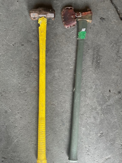 48" long axe & hammer