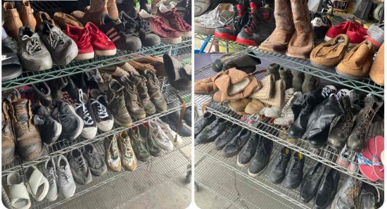 Assorted pairs of shoes. 40 pairs