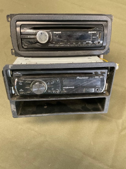 Sony & Pioneer car radios. 2 pieces