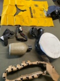 Cleaning kit, hat, belt, canteen, etc. 7 pieces