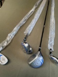 Northwestern Spectra II golf clubs. 3) seem new 1 10.5, 3 15, 4 24 golf clubs 1) used 7 . 4 pieces