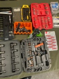 Assorted tool sets ( missing pieces & other items