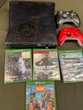 Untested . XBOX console no cords, 2) controllers, 4) games