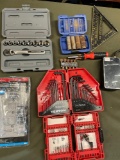 Assorted tool sets missing tools, etc.