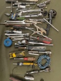 Assorted tools. Over 40 pieces