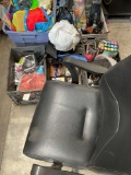 Large lot. Office chair, toys, kitchen items, Disney items, etc