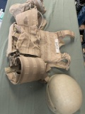 Helmet, vest, left & right cummerbund panels, pouch