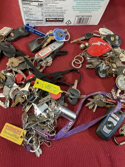 Assorted keys & key chains