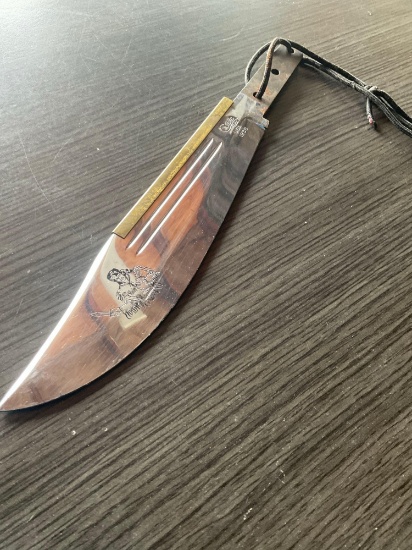 9" blade ,vintage XX USA 1936 knife missing handle & sheath