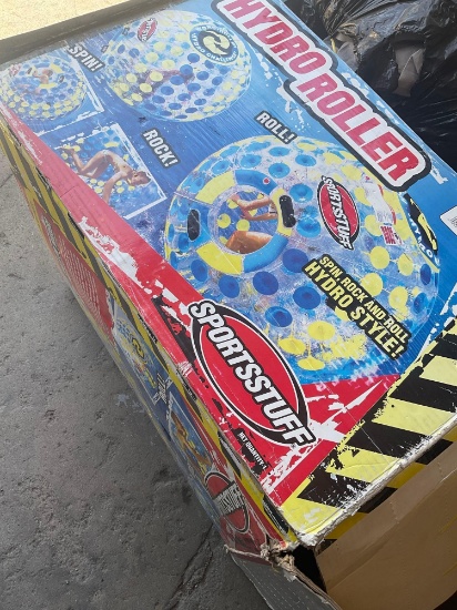 Open box, 72"Hydro Roller sphere. Unknown if all parts are there