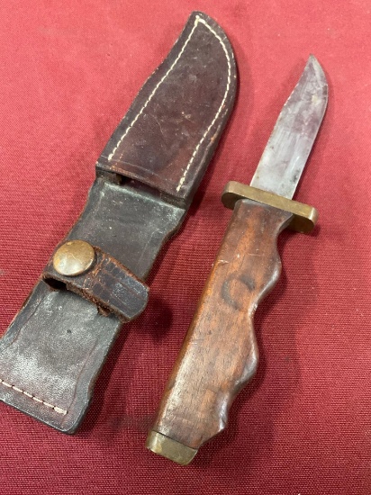 4" blade knife with sheath