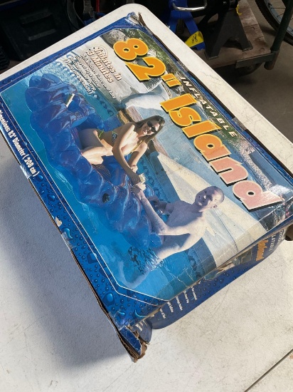 Hydro Zone inflatable 82" island, damaged box