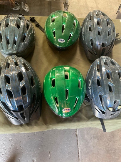 4) Giro helmets s/m 2)Comfort N Safety helmets s/m