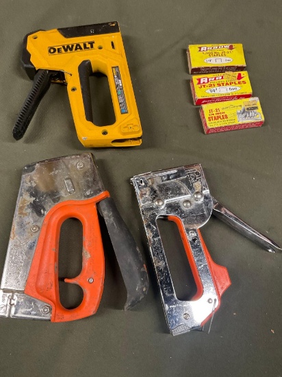 Dewalt, Cobra, Arrow nailers & assorted Arrow staples