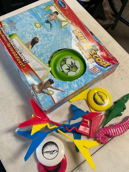Swim Ways Skip N Score soccer & assorted loose toys