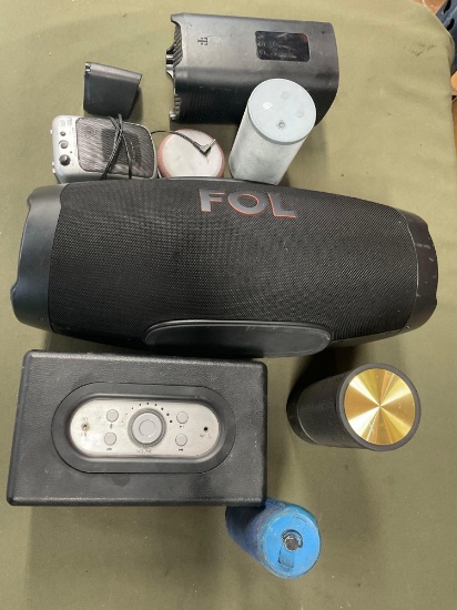 Untested, no cord speakers/ units. 9 pieces