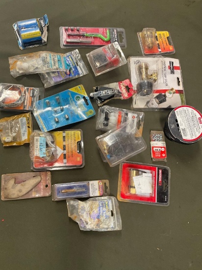 Assorted items. Gauges, adapters, fittings, etc. 20 pieces