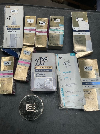 ROC assorted product. Damaged or stained packaging, unknown expiration. 11 pieces