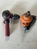 Ridgid pneumatic full size palm nailer & Milescraft Orbiter drill attachment