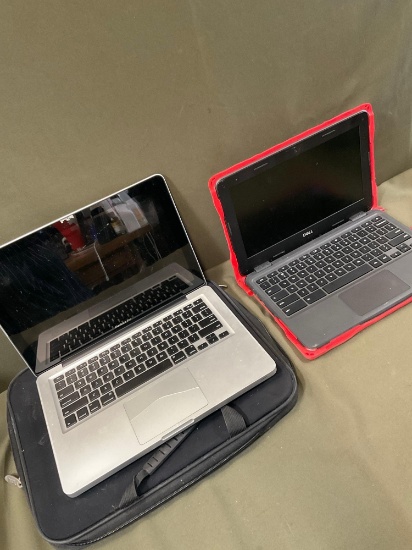Untested no cords MacBook Pro & Dell Chrome Book 3l00 laptops and soft case