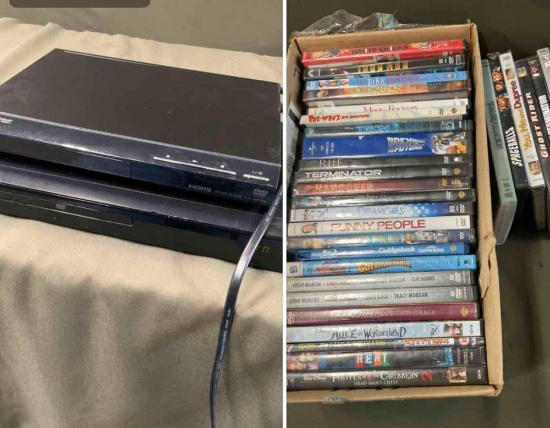 31 DVD's Sony & Samsung DVD players both turned on.