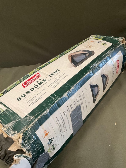 Open box Coleman 7' x 7' sun dome tent