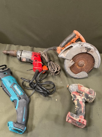 Untested or did not work product. Ridgid, makita, Milwaukee. 4 pieces