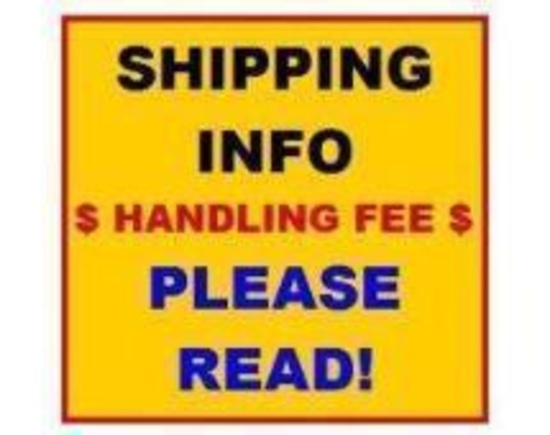 ***SHIPPING INFORMATION*** WE DO NOT SHIP