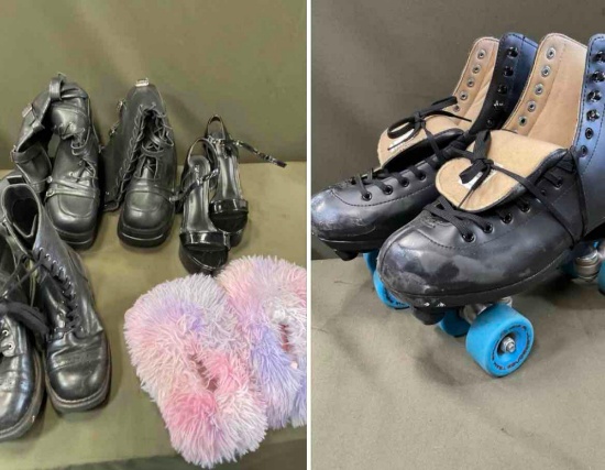 Used, assorted pairs of shoes. 5 pair