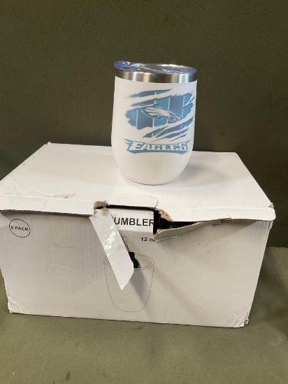 New Eagles 12oz tumblers. 5 pieces