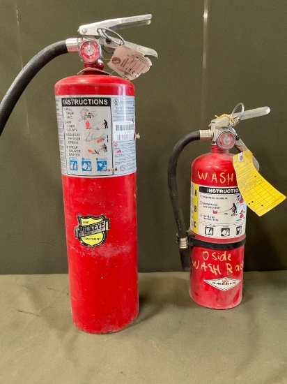 Buckeye & Amerex fire extinguishers. 2 pieces