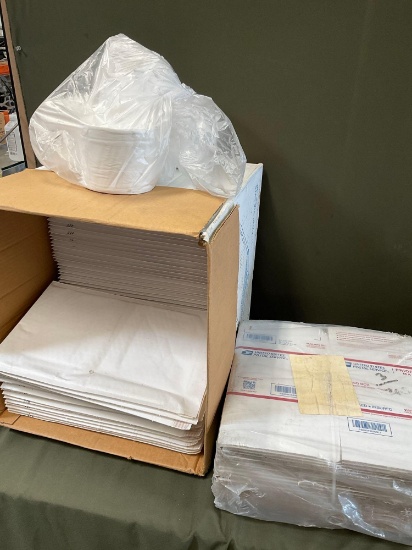 Mailing envelopes & boxes, toilet paper rolls