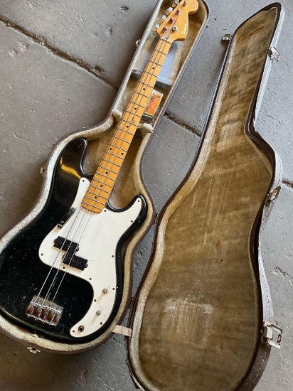 Vintage Univox untested electric guitar with case