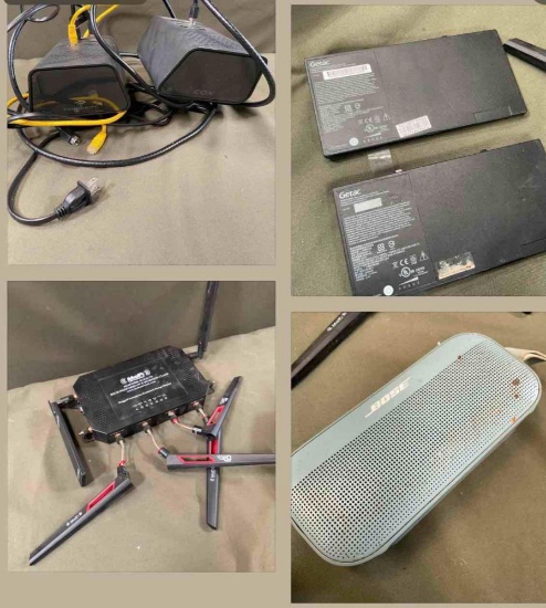 Untested. -Modem/routers, Boss speaker, Getac Li-ion battery & Mofi router