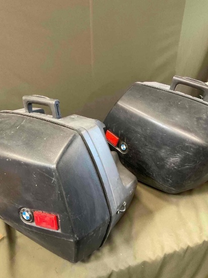 BMW left and right motorcycle case system, no keys
