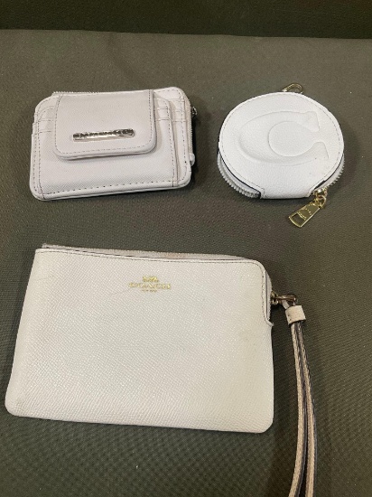 2) Coach coin purses 1) Steve Madden credit card purse