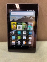 Amazon tablet, no cord, turned on
