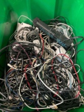 Large lot of assorted cell phone chargers, etc. Over 40 pieces