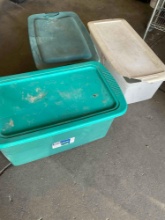Sterlite storage containers. 3 pieces