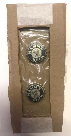 Kamm's Bock beer caps